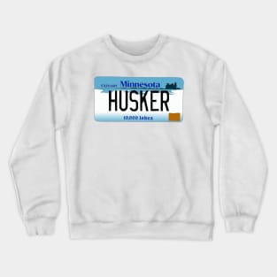 Minnesota Husker License Plate Crewneck Sweatshirt